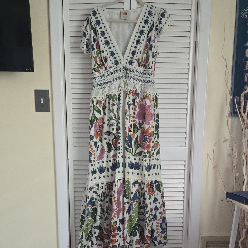 Floral V-Neck Maxi Dress